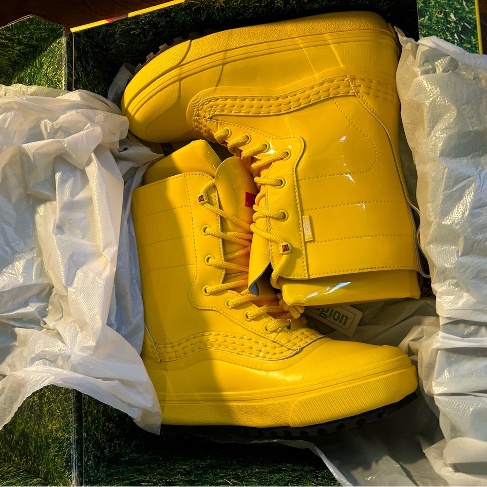 Vans Yellow Lace Up Boots